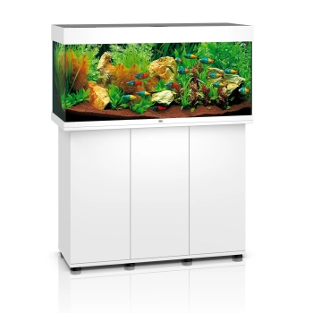 Juwel Rio 180 LED białe akwarium z szafką