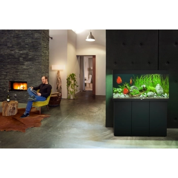 Akwarium Juwel Rio 350 czarne HeliaLux Spectrum