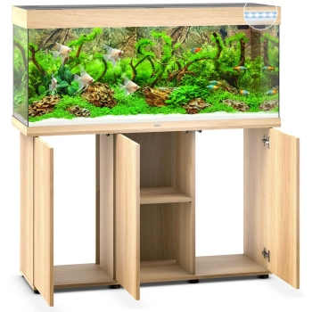 Juwel Rio 240 LED jasne drewno (dąb) (2x belka) akwarium z szafką