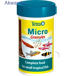 pokarm tetra micro granules 100ml - dla małych ryb