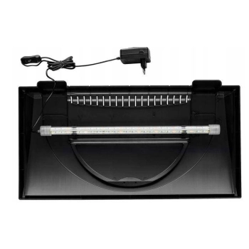 Pokrywa akwariowa ARISTO 60x30 profilowana z oświetleniem Led Expert 1x13W - czarna