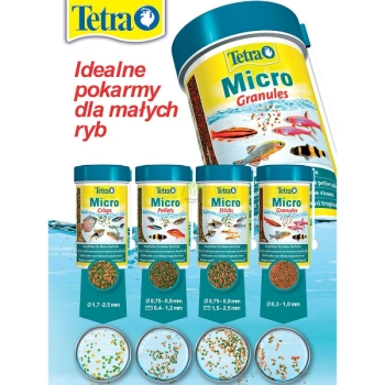 pokarm tetra micro crisps 100ml - dla małych ryb