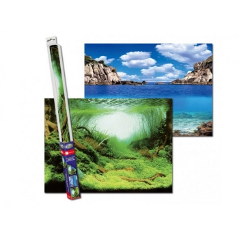Aqua Nova Tło Dwustronne Do Akwarium Plants/Ocean L 100x50cm