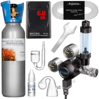 Zestaw CO2 Exclusive 2.0 z elektrozaworem i komputerem pH i butlą 5l
