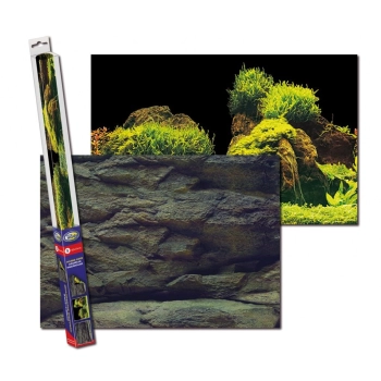 Aqua Nova Tło Dwustronne Do Akwarium Rock / Plants L 100x50cm