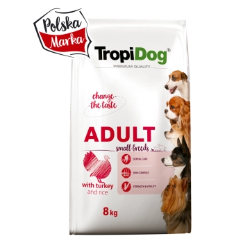 TROPIDOG SMALL TURKEY & RICE 8kg