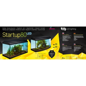Diversa Zestaw akwariowy ARISTO 80x35x40 LED Startup